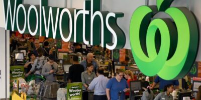 Shoppers at a Woolworths supermarket (part of the Woolworths Group) in Perth